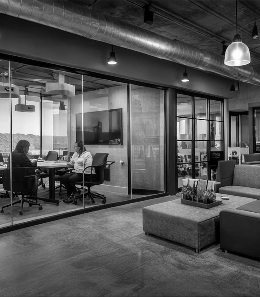 Indoor view of an office